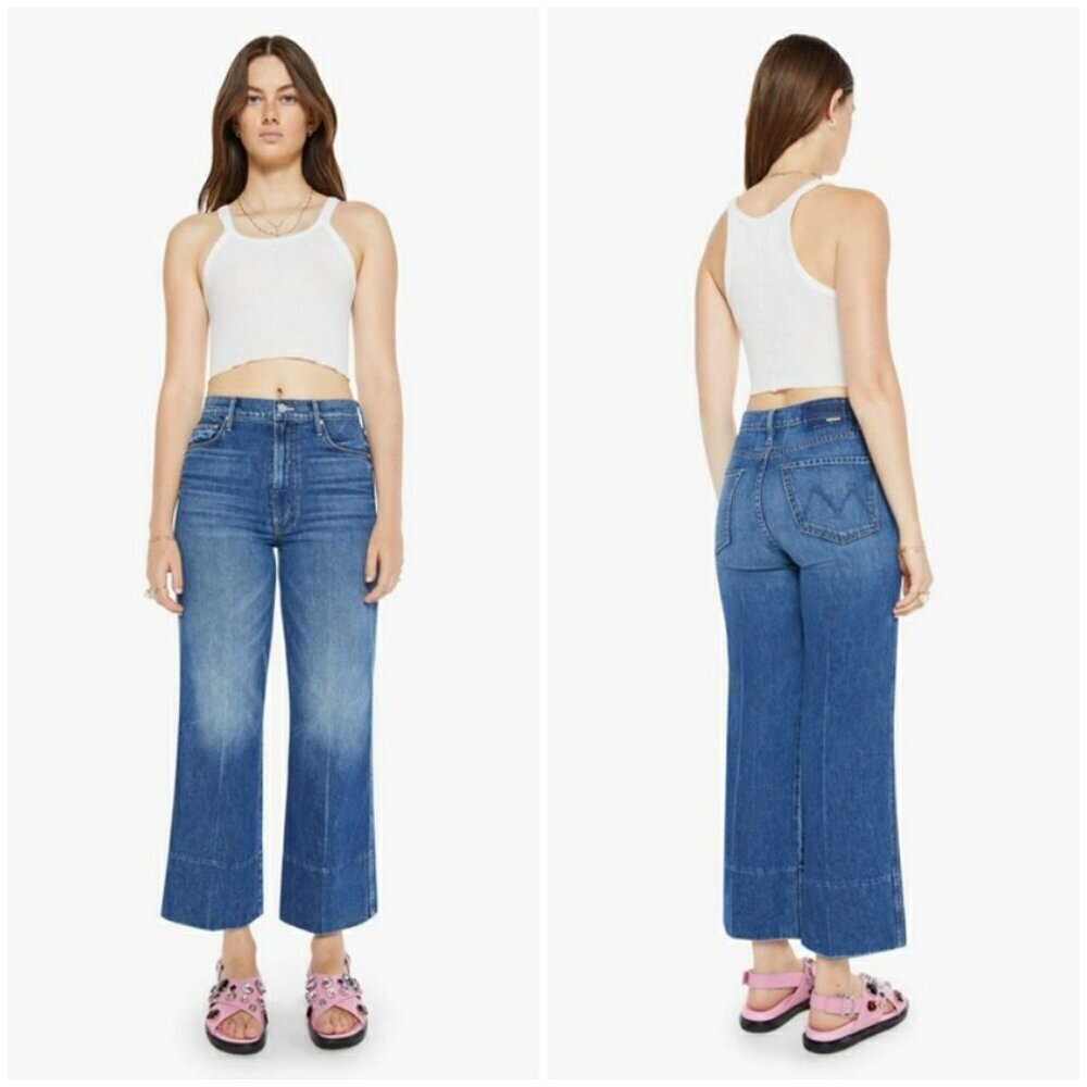 💕MOTHER SUPERIOR💕 The Maven Wide Hem Ankle Jeans ~ Rags To Riches 31 NWOT
